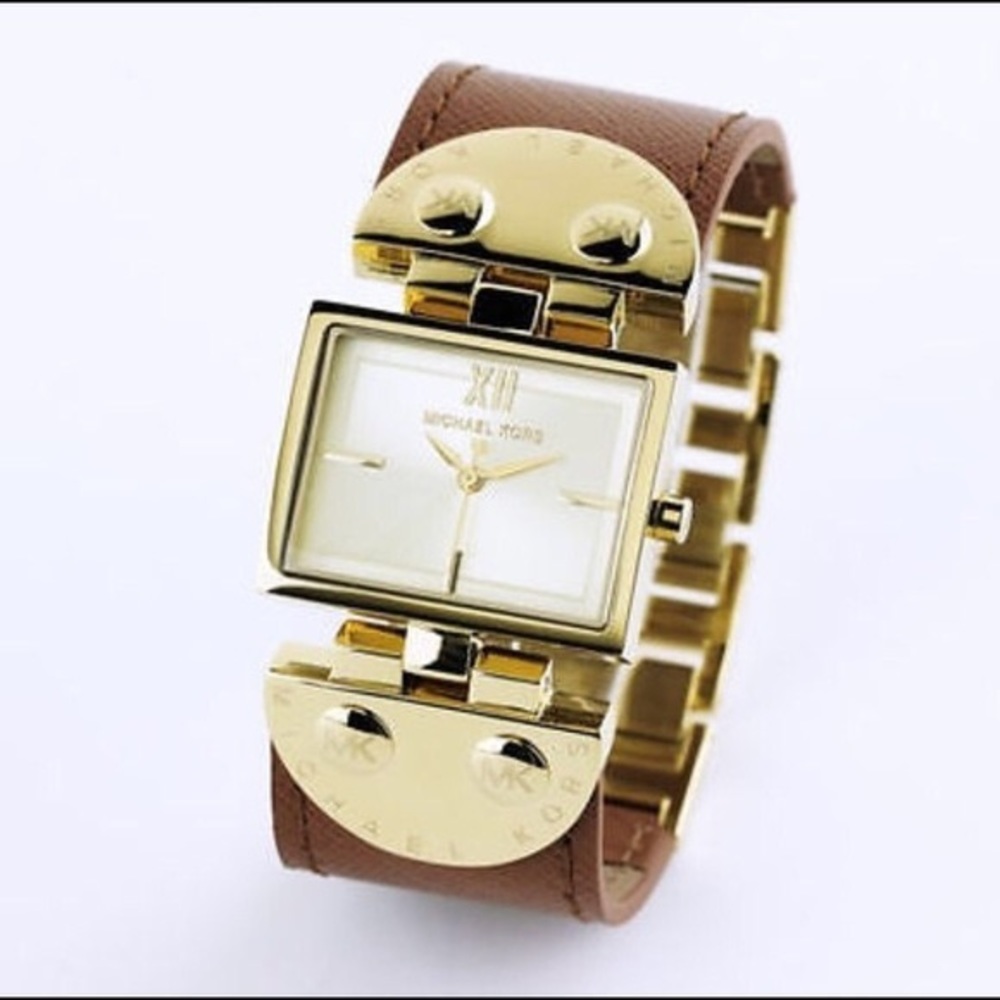 Michael Kors MK2361 Leather Watch NWT